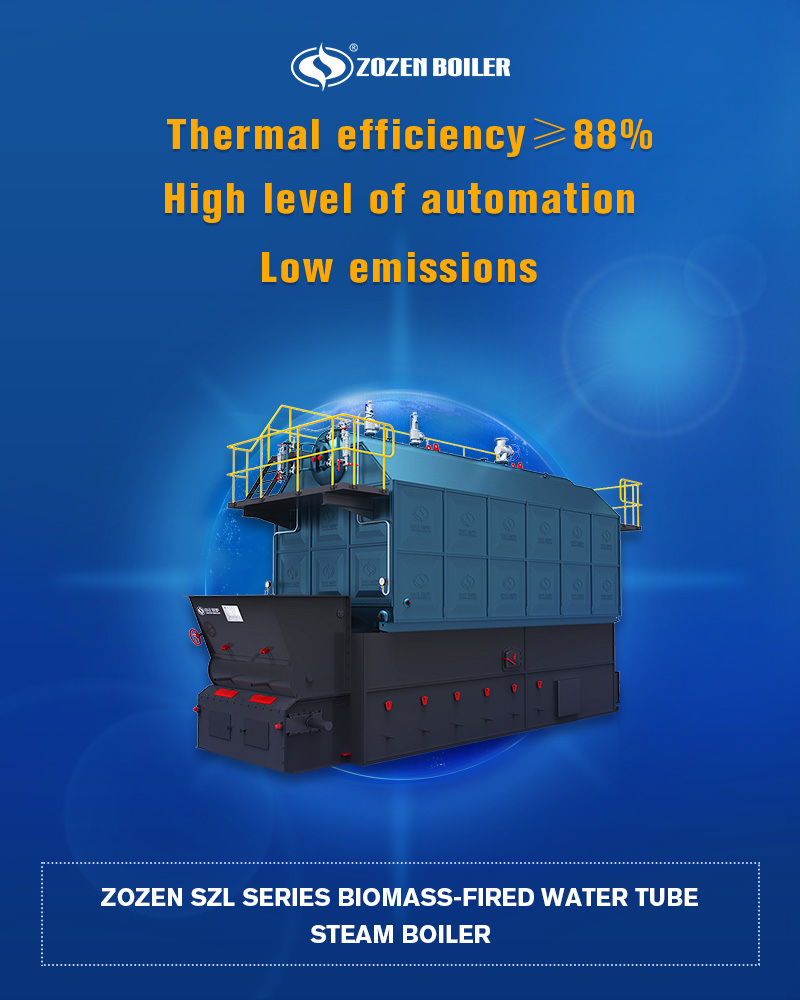 SZL Series Biomass Fired Steam Boiler
